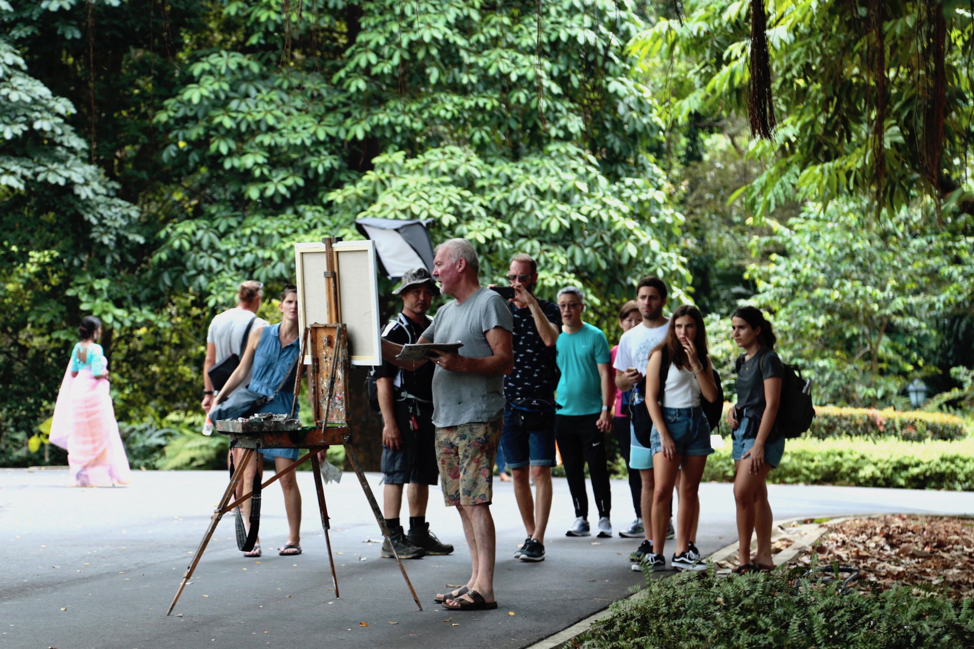 Gerard Byrne_painting_Bandstand_Weekend_Vibes_Singapore Botanic_Gardens_2019_DFA_Asia_Pacific_Strategy_2025